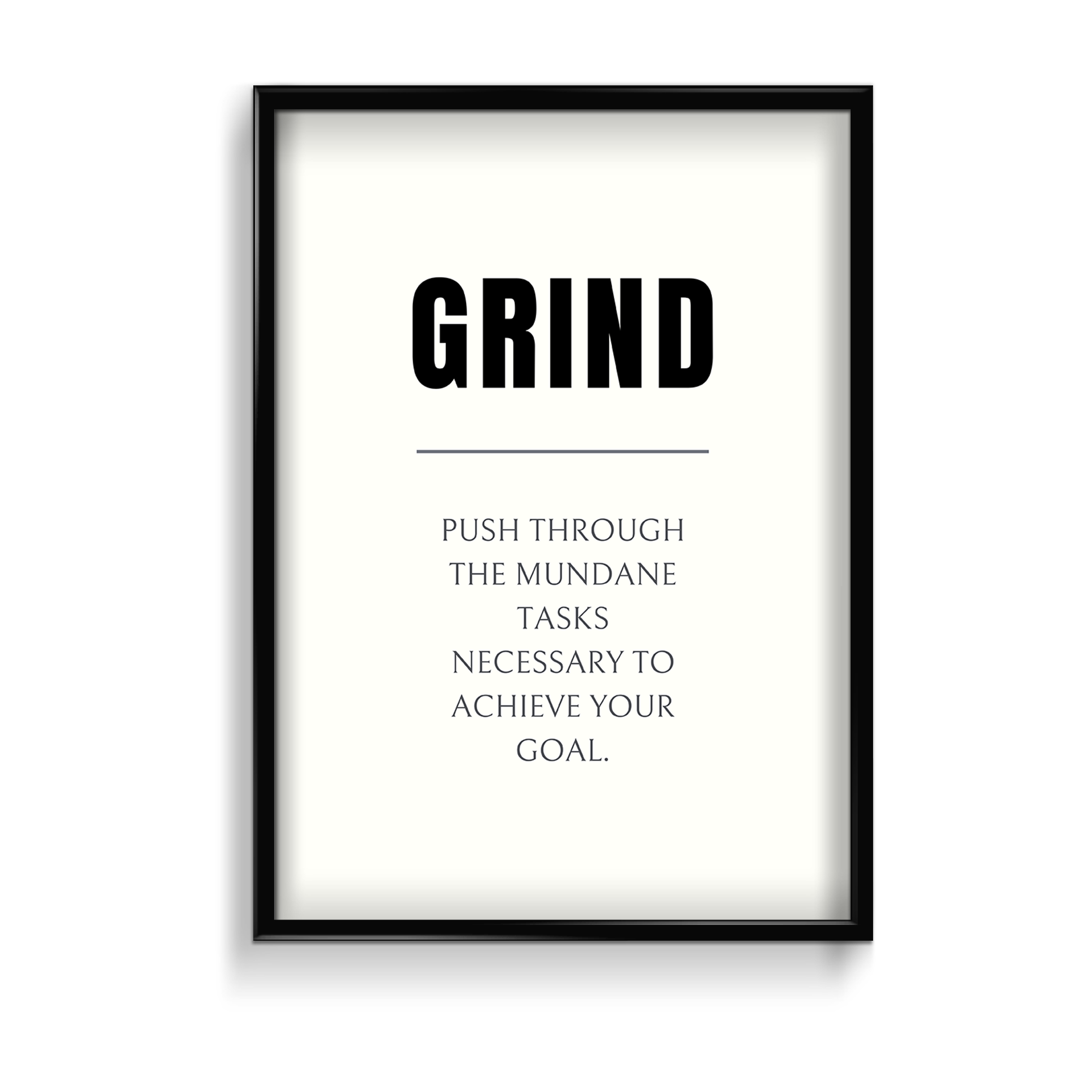 Grind Quote Wall Art