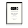 Grind Quote Wall Art