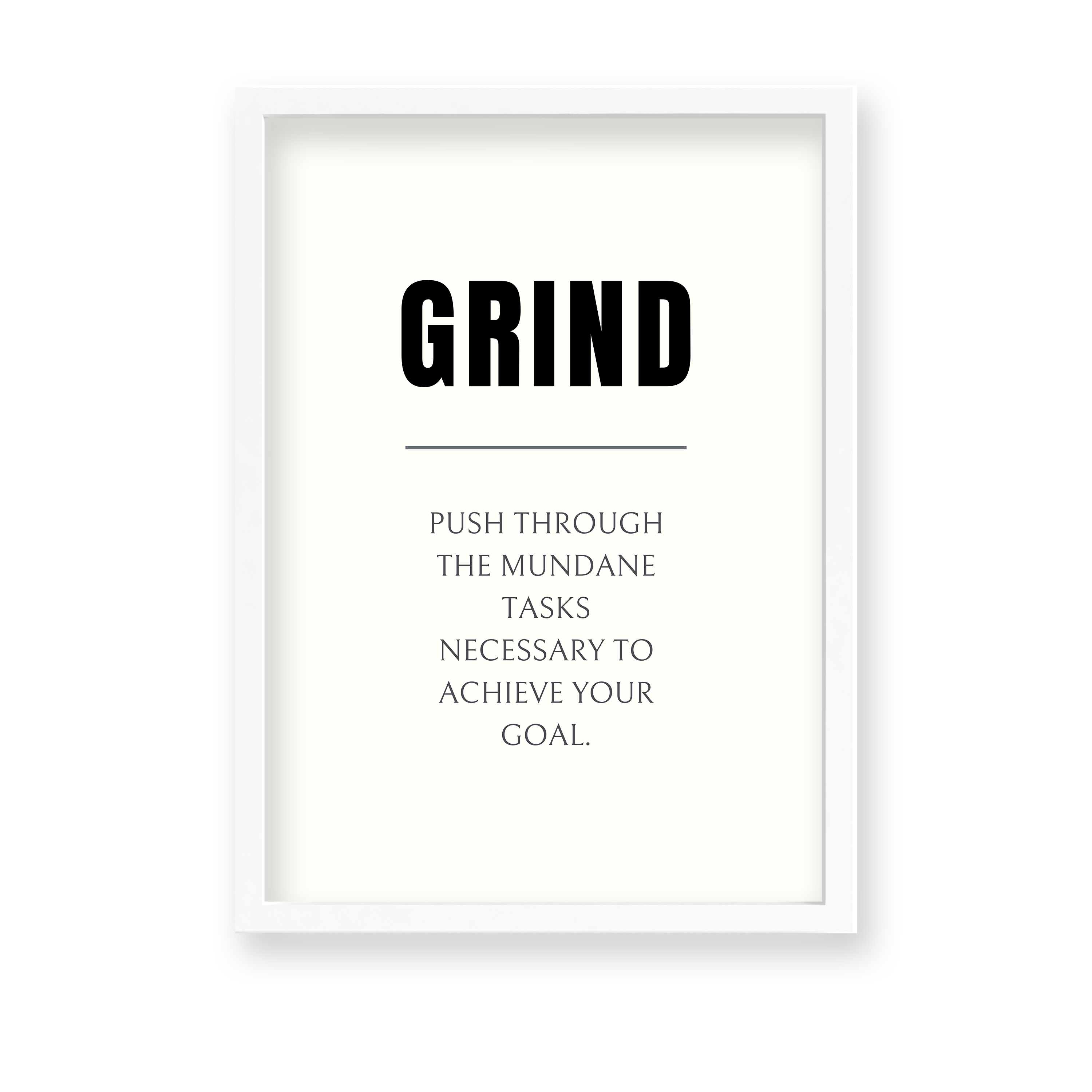 Grind Quote Wall Art