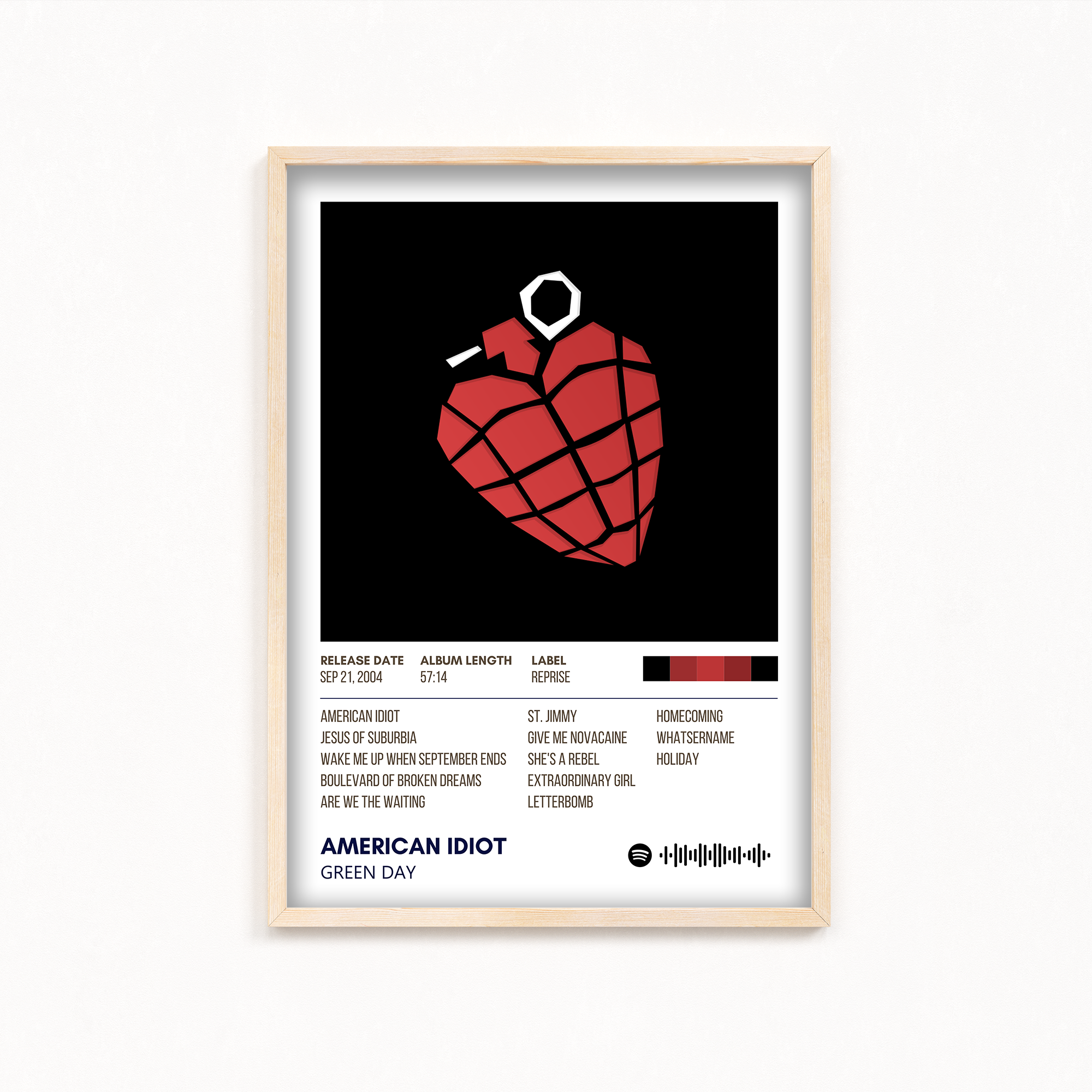 American Idiot by Green Day Album Poster