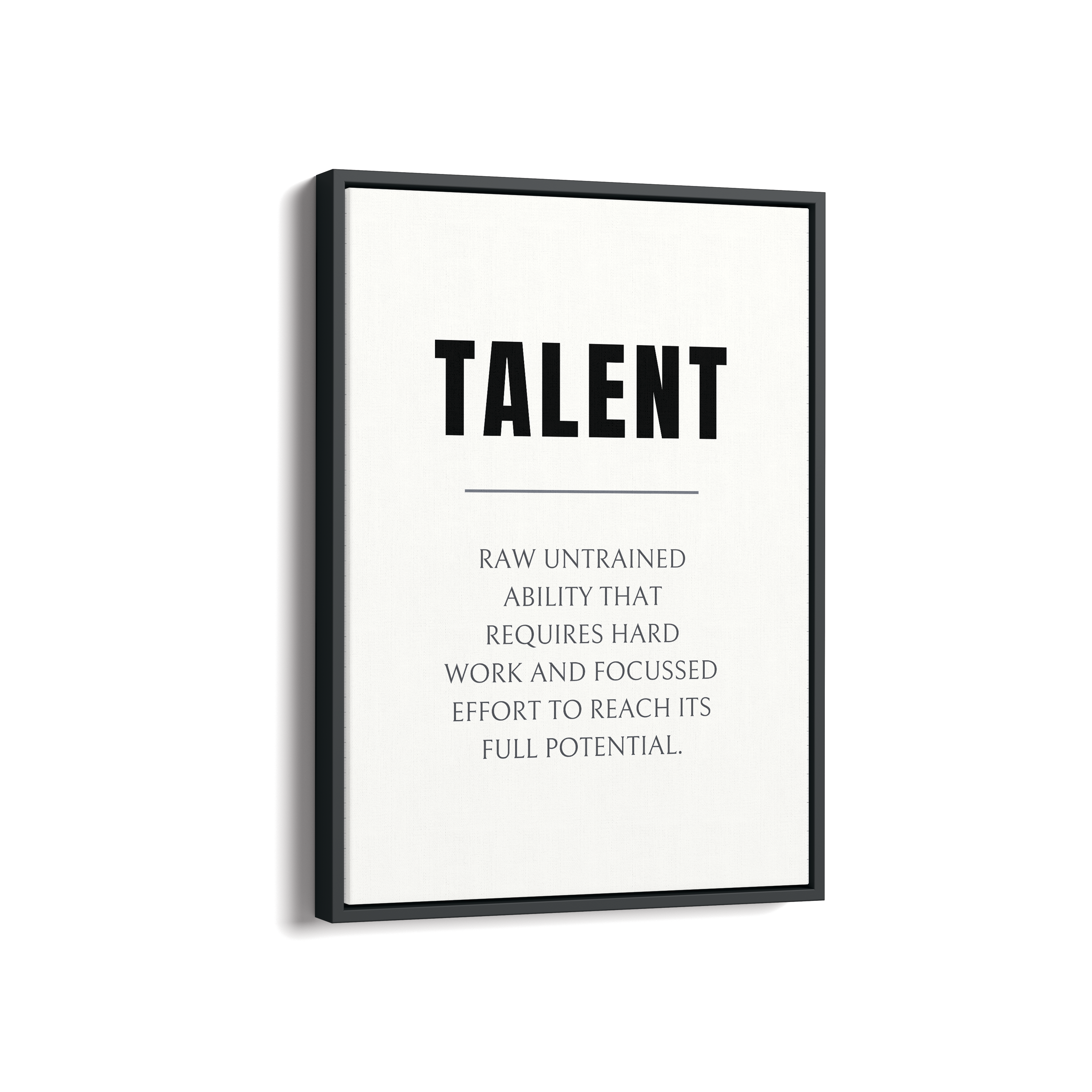 Talent Quote Wall Art