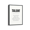 Talent Quote Wall Art
