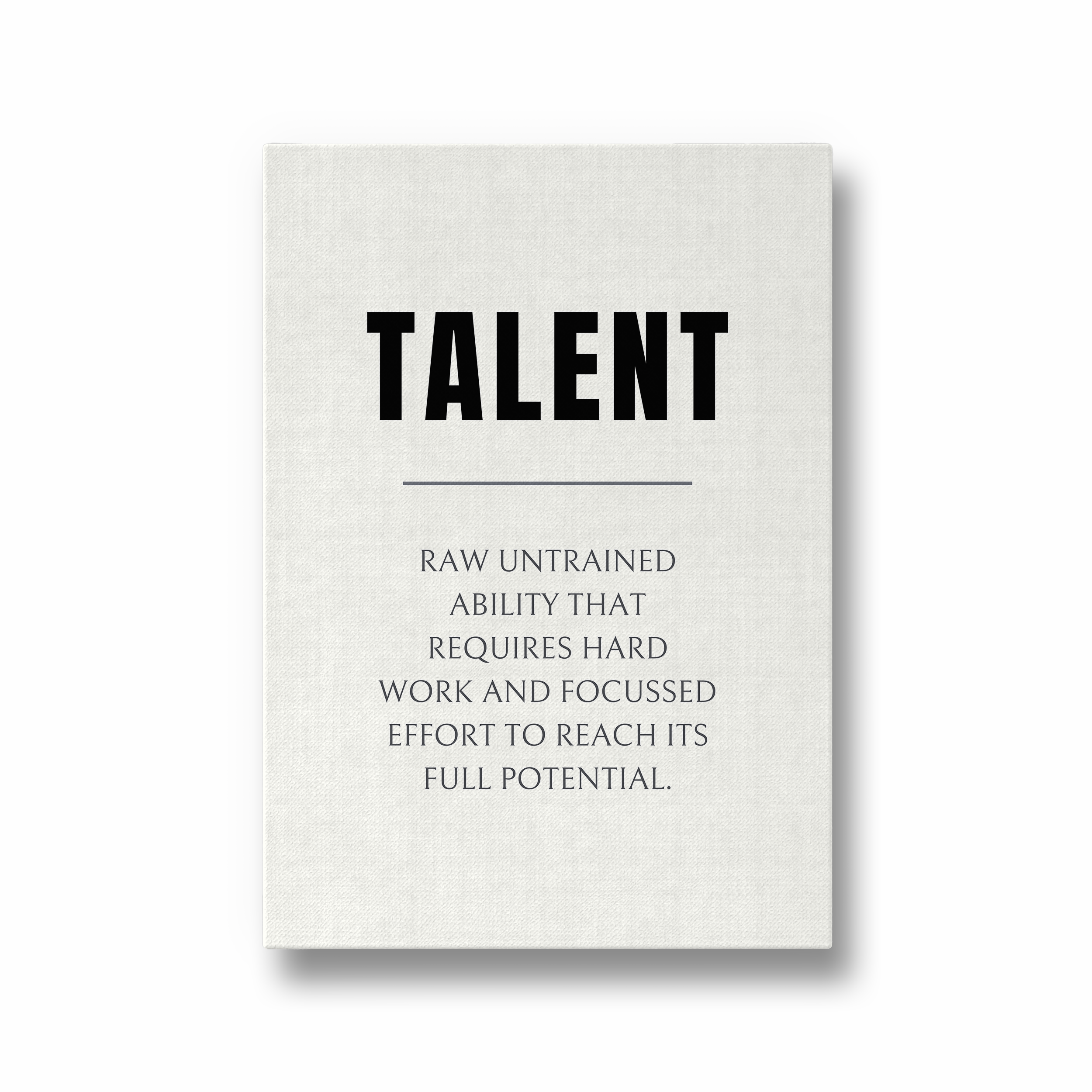Talent Quote Wall Art