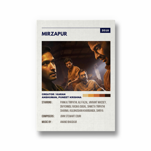 Mirzapur Retro Wall Art