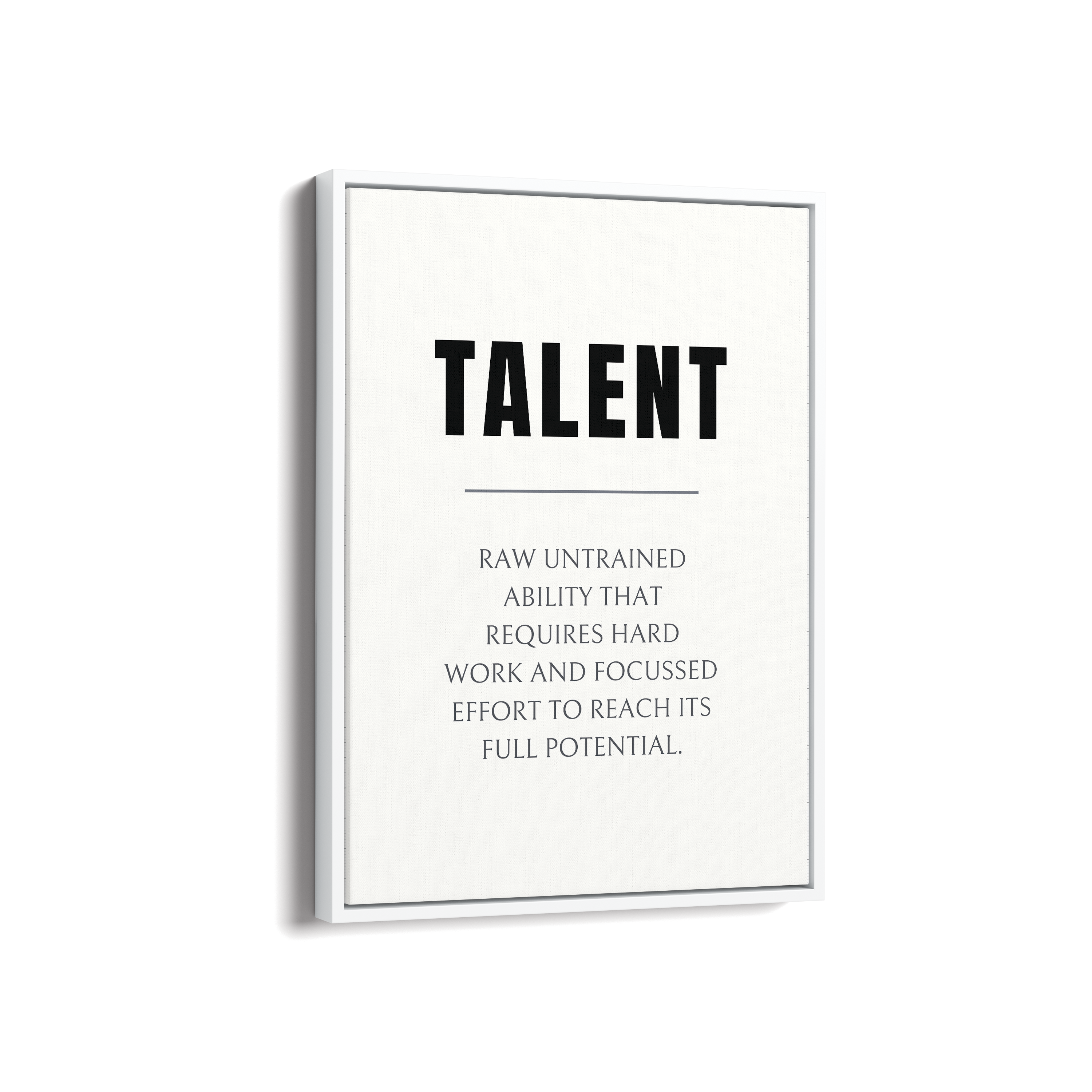 Talent Quote Wall Art