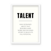 Talent Quote Wall Art