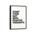 Start your day with positive thoughts Quote Wall Art