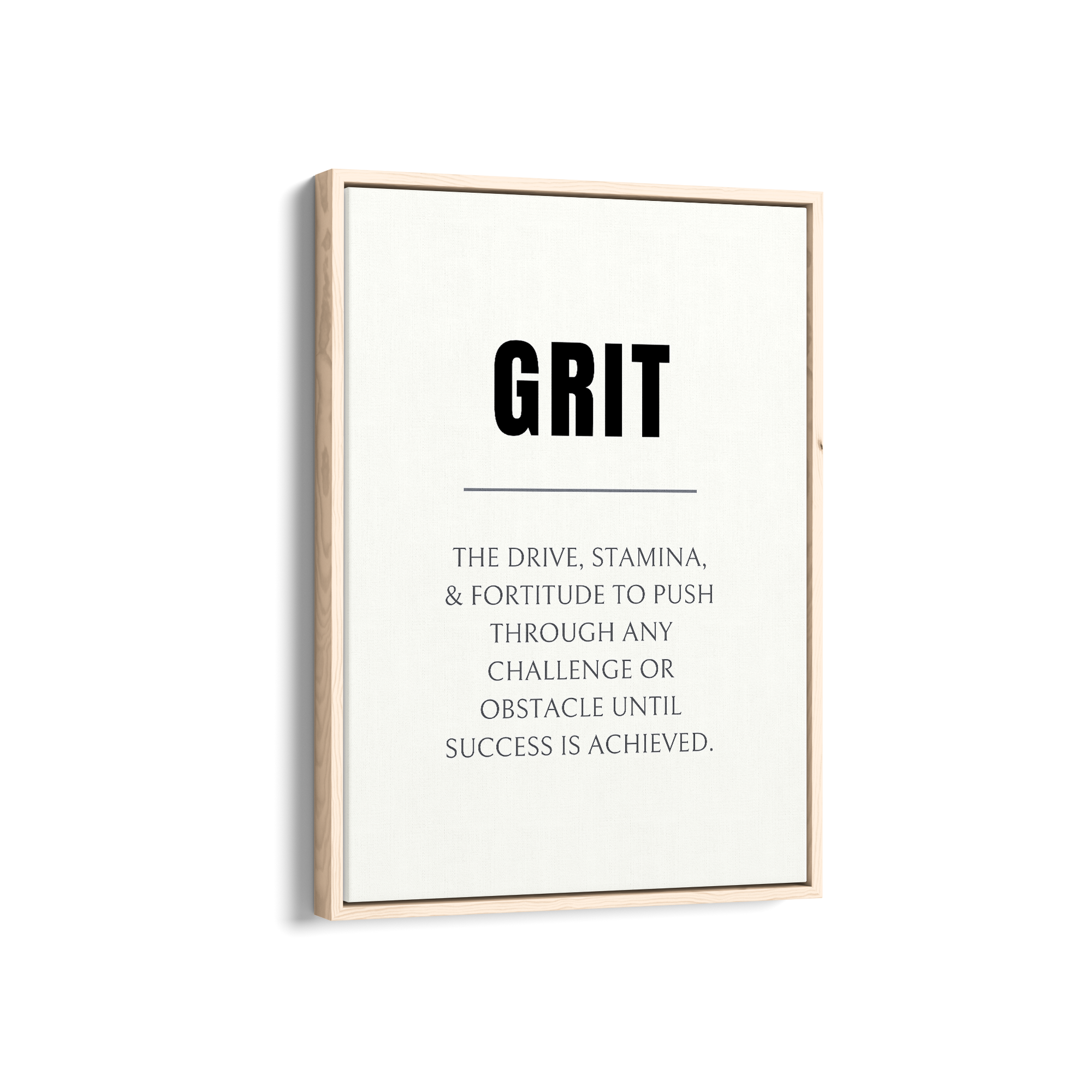 Grit Quote Wall Art