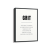 Grit Quote Wall Art