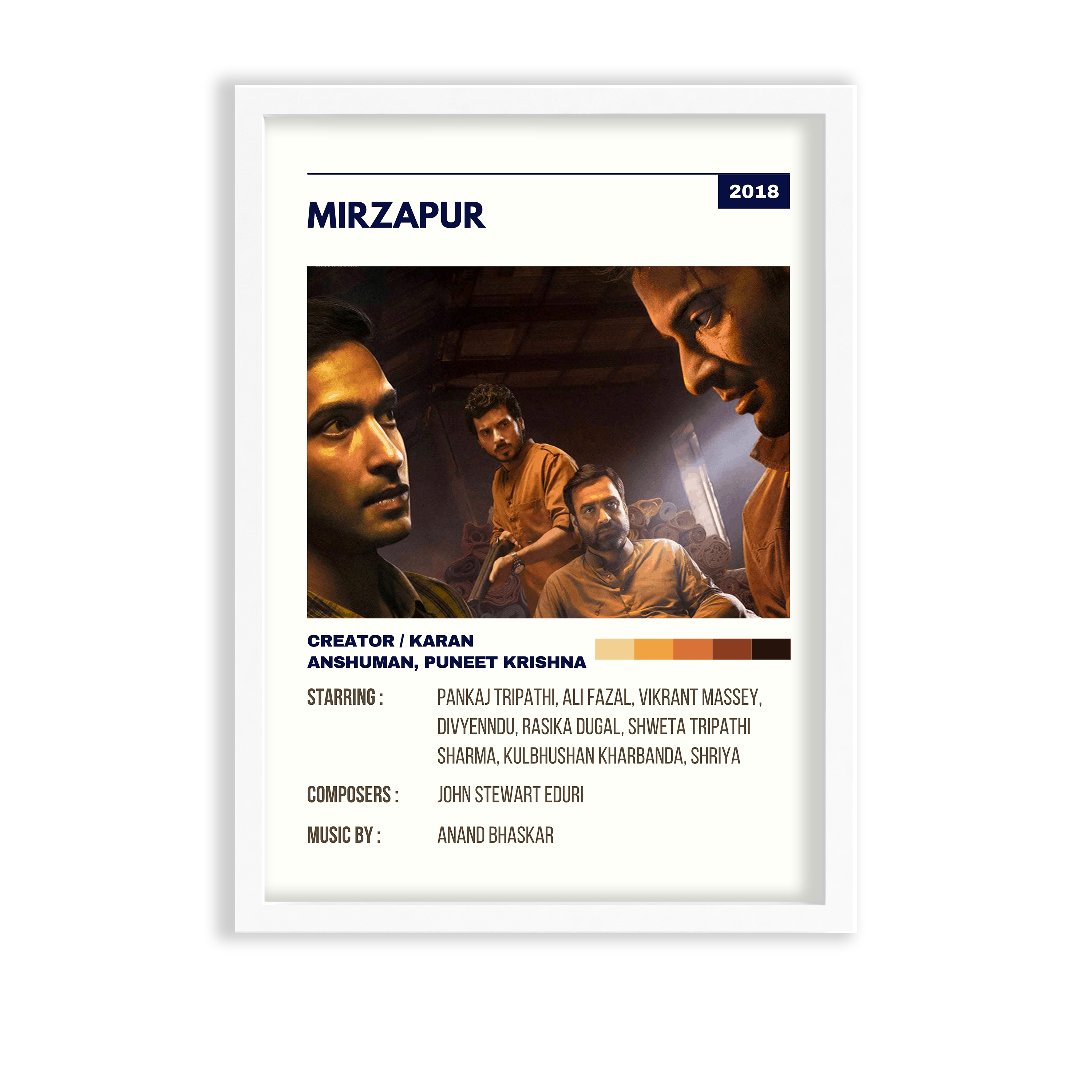 Mirzapur Retro Wall Art