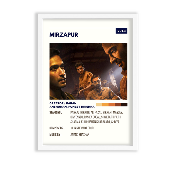 Mirzapur Retro Wall Art