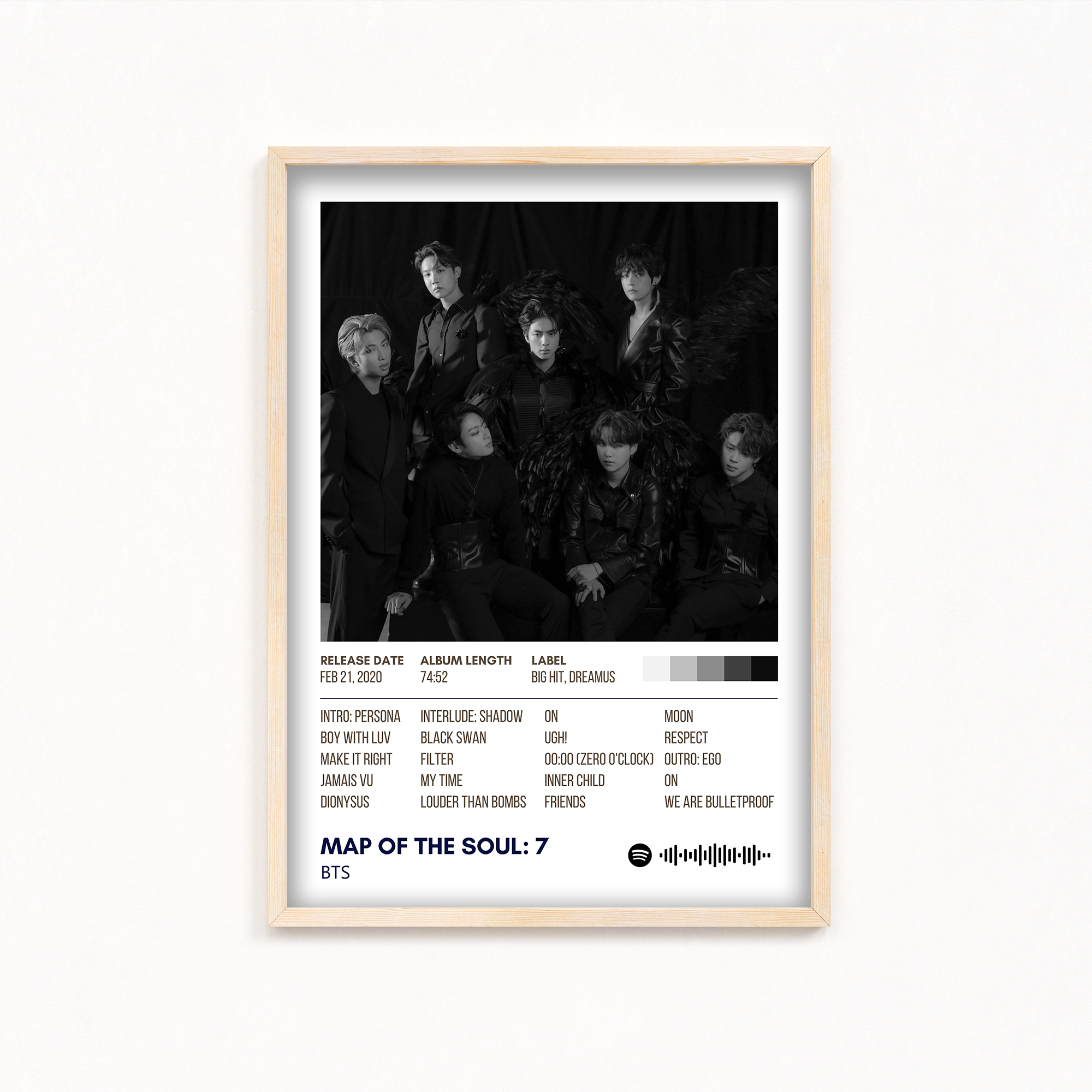 Map of the Soul: 7 by BTS Album Poster