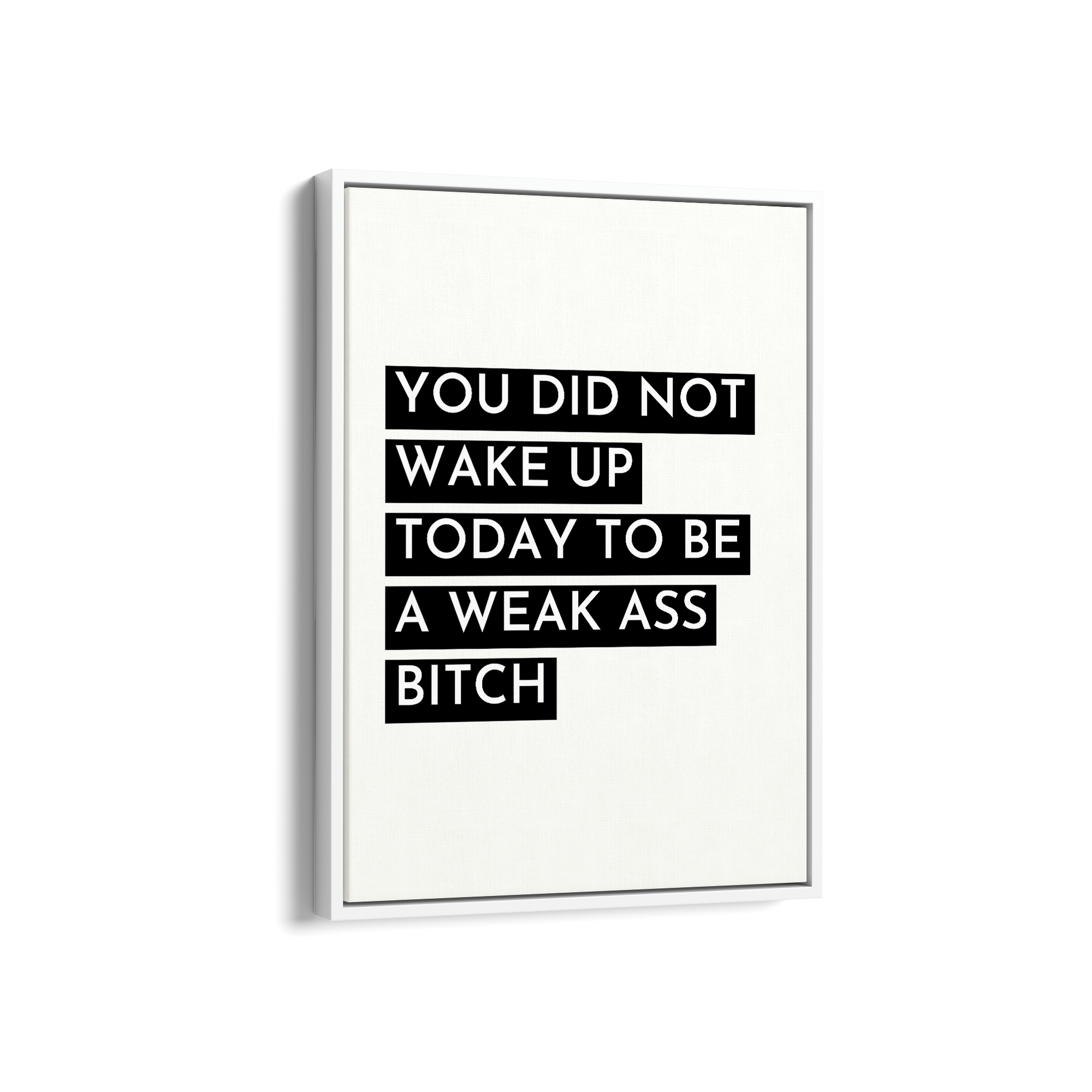 You did not wake up today Quote Wall Art - The Mortal Soul