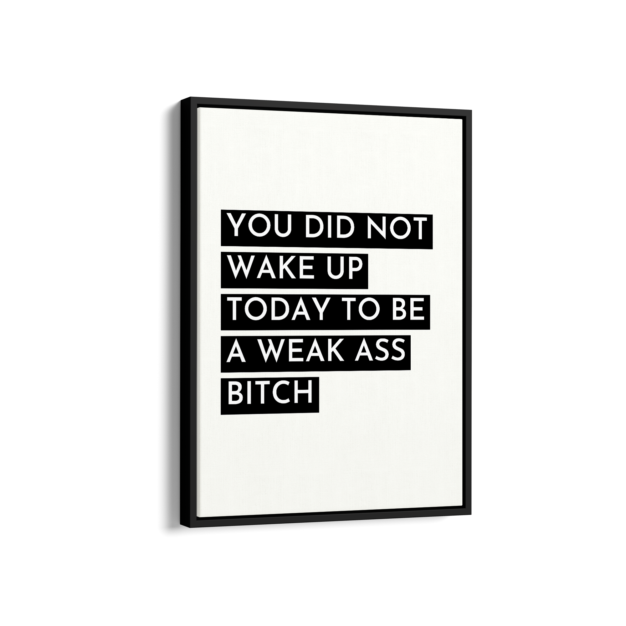 You did not wake up today Quote Wall Art