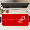 Formula 1 heart beat Desk Mat | Desk Pad | Mouse Pad