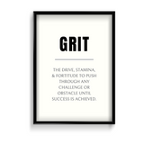 Grit Quote Wall Art