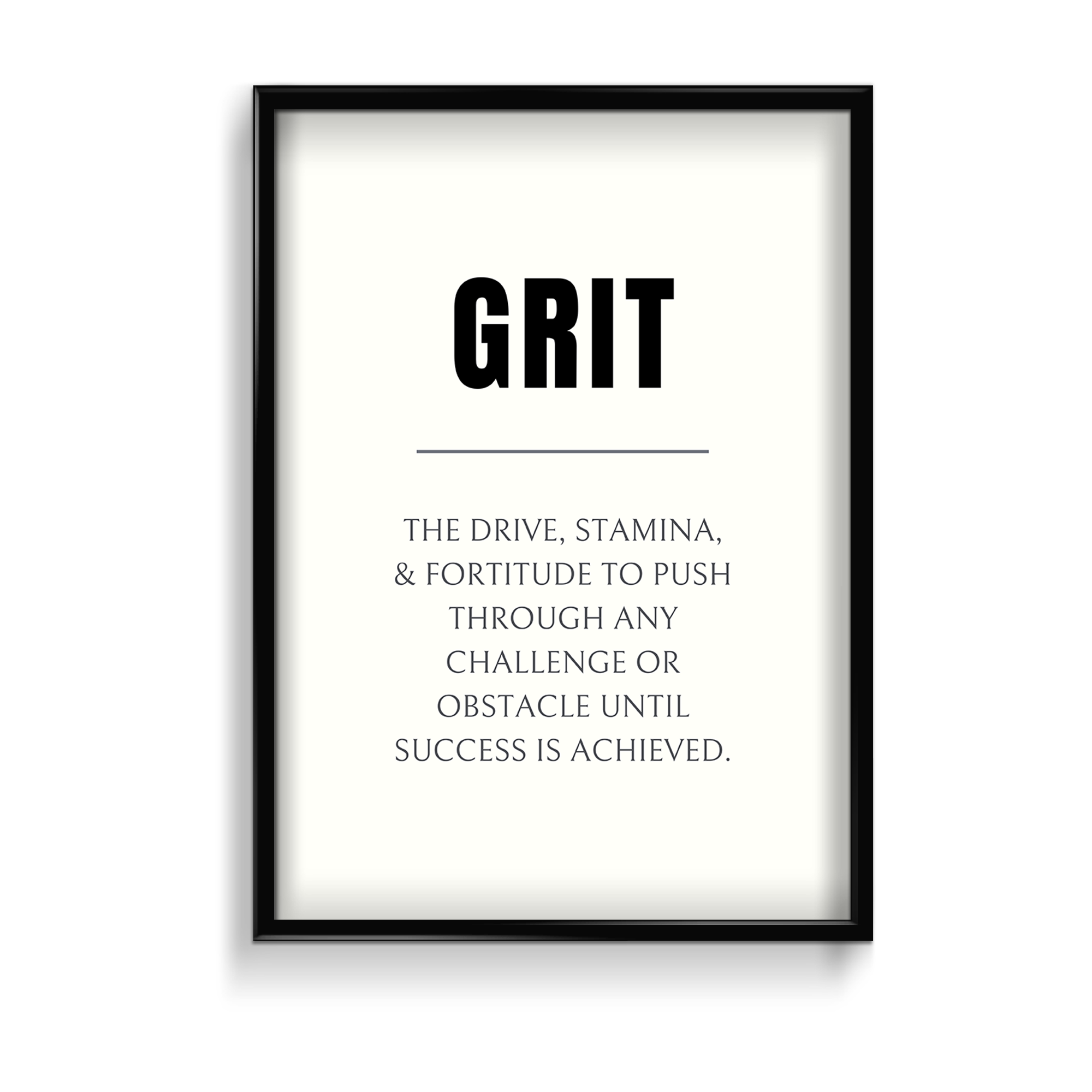 Grit Quote Wall Art