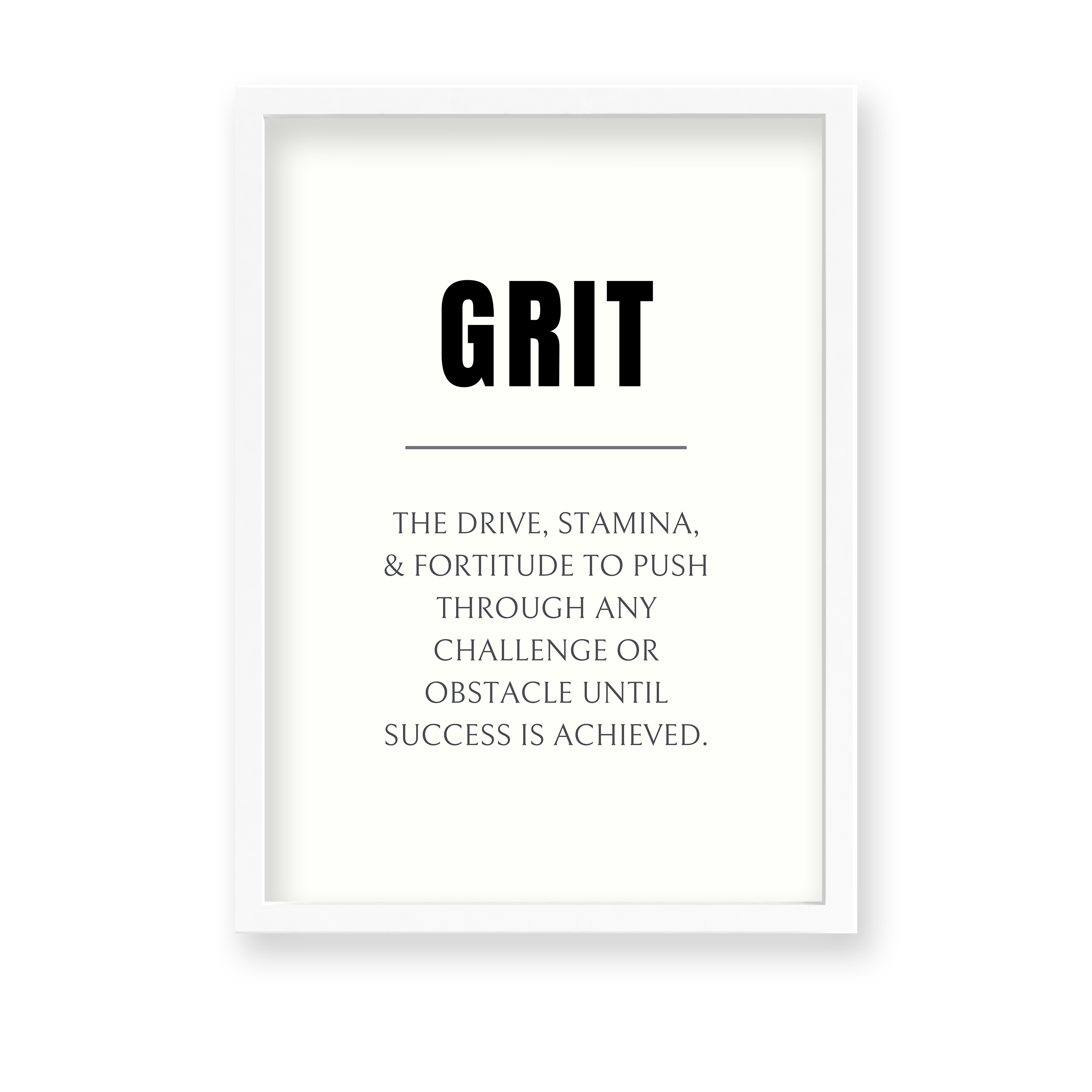 Grit Quote Wall Art