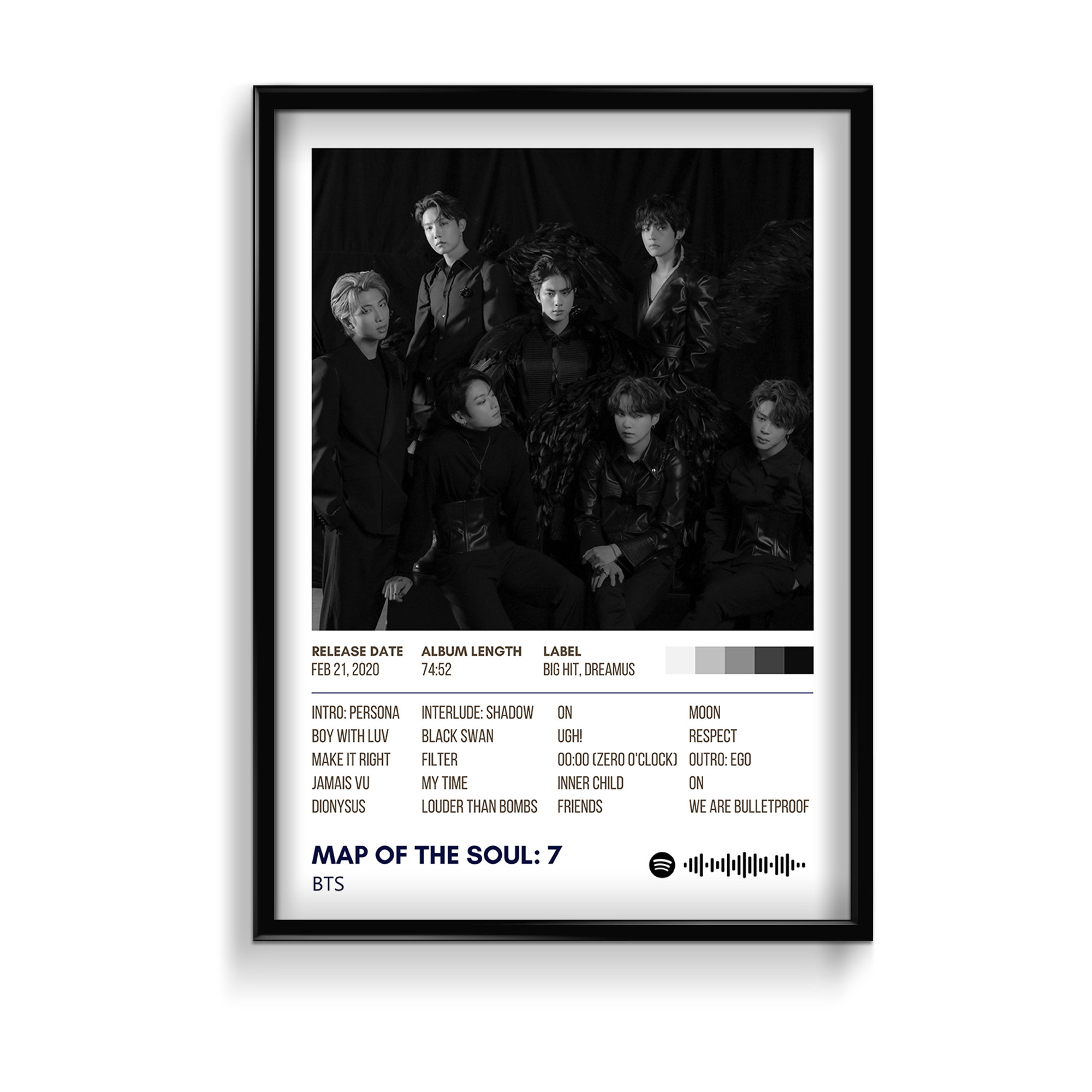 Map of the Soul: 7 by BTS Album Poster