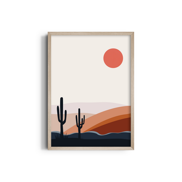 A Young Sun Landscape Modern Wall Art