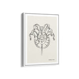 Mask Modern Line Wall Art