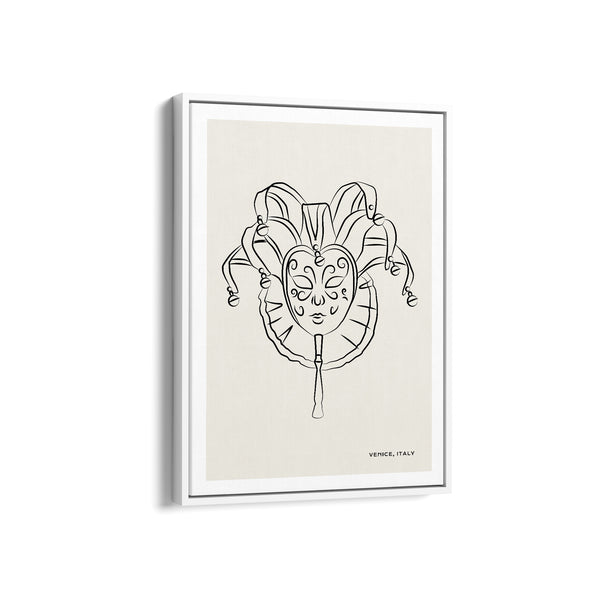 Mask Modern Line Wall Art