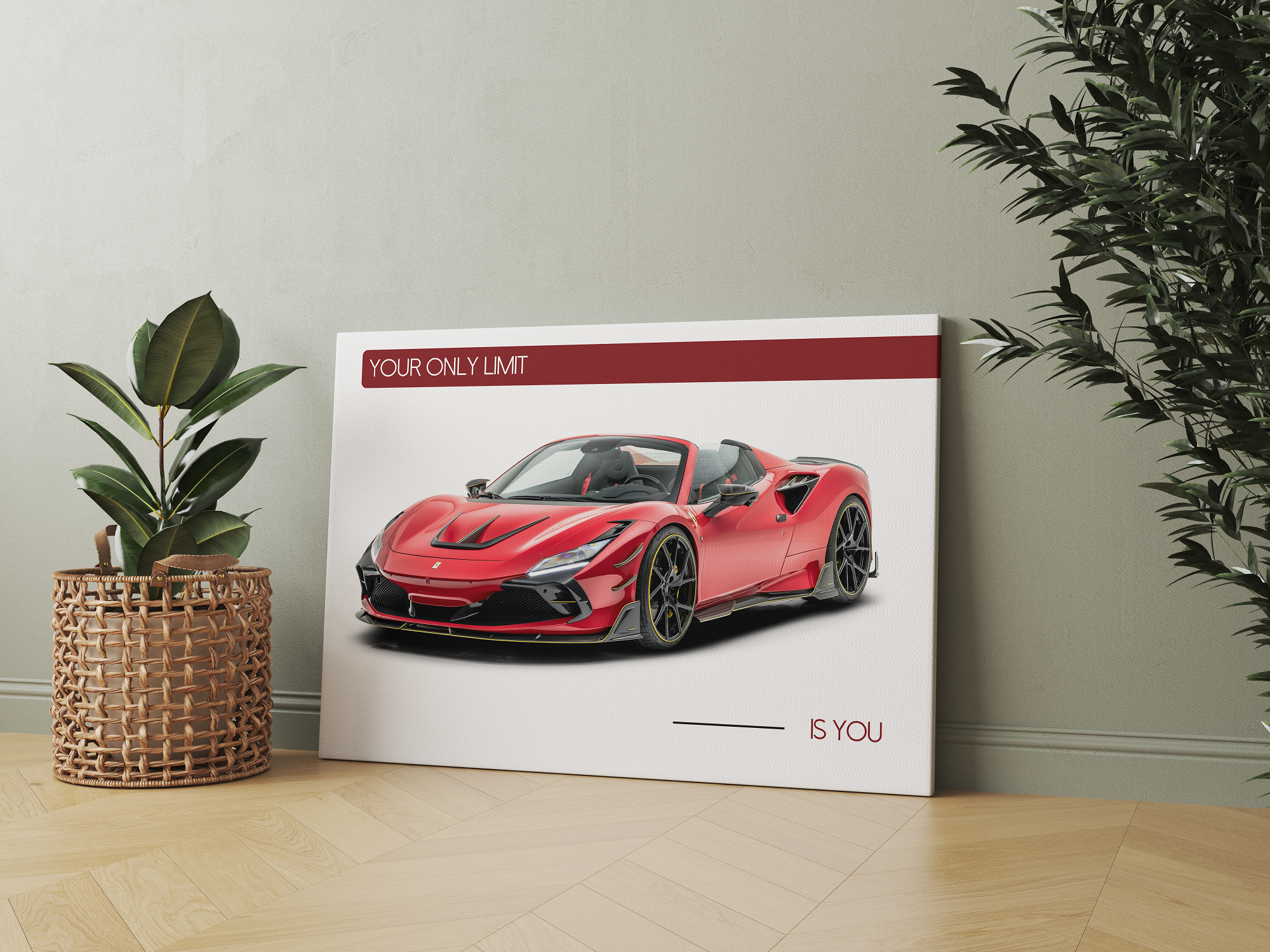 Your only limit is you - Ferrari F8 Spider Wall Poster