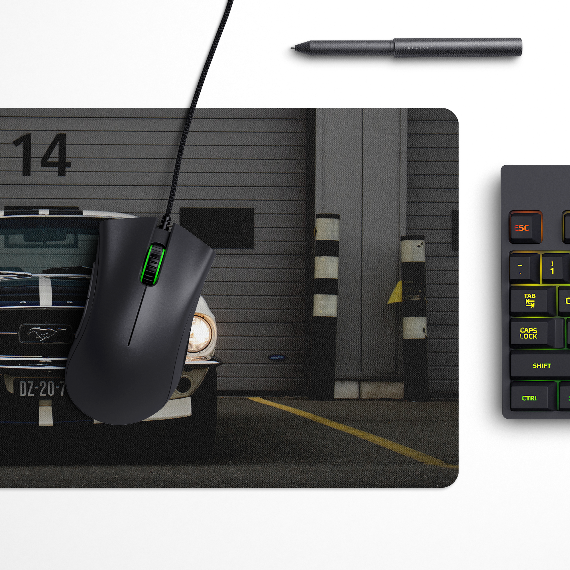 Beautiful Vintage Car Desk Mat | Desk Pad | Mouse Pad