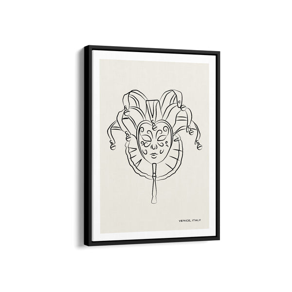 Mask Modern Line Wall Art