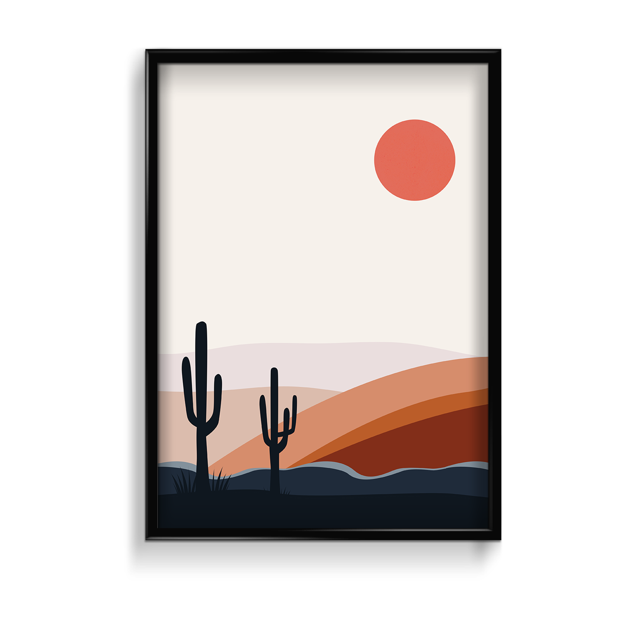 A Young Sun Landscape Modern Wall Art