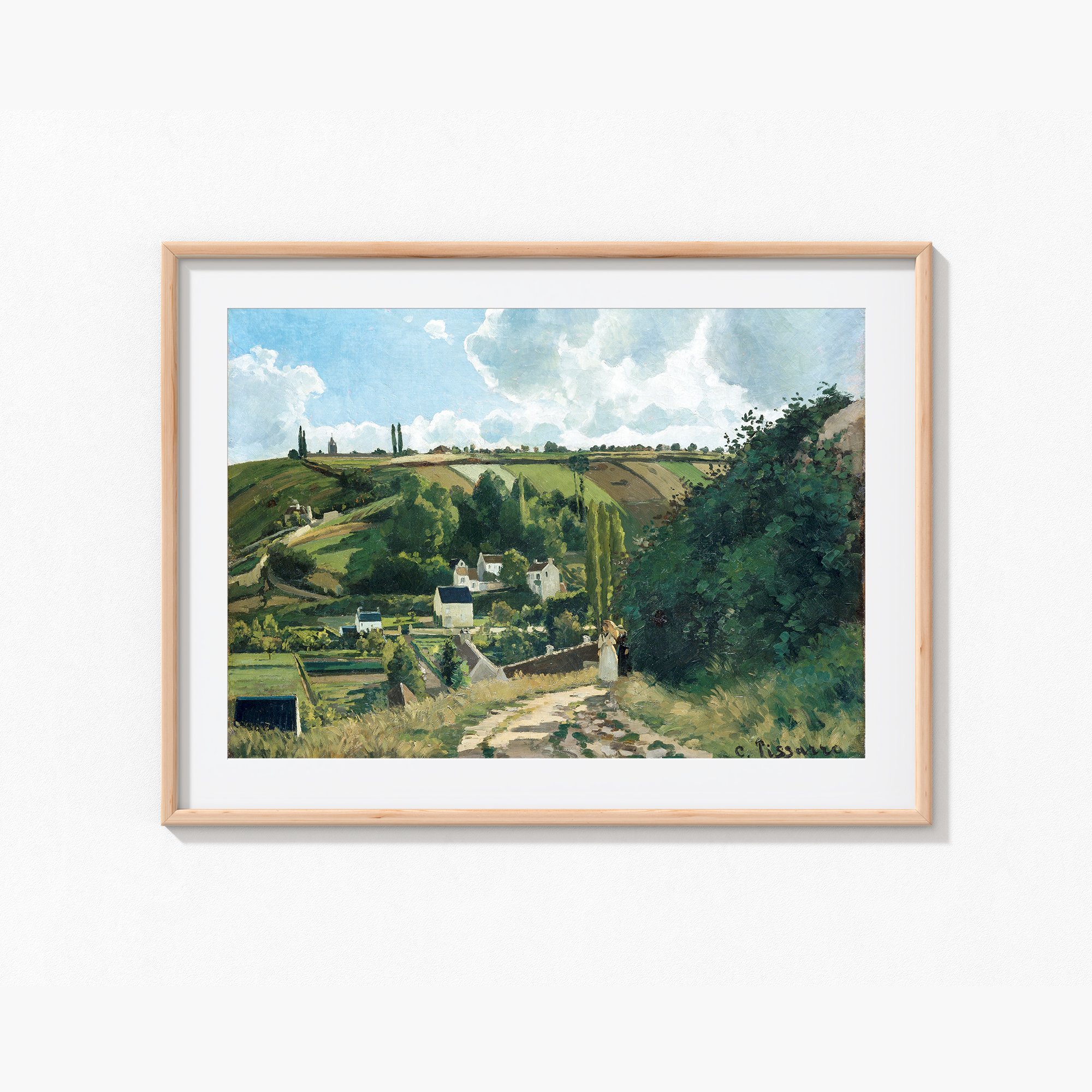 Jalais Hill, Pontoise (1867) by Camille Pissarro Wall Art