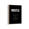 Hustle Quote Wall Art