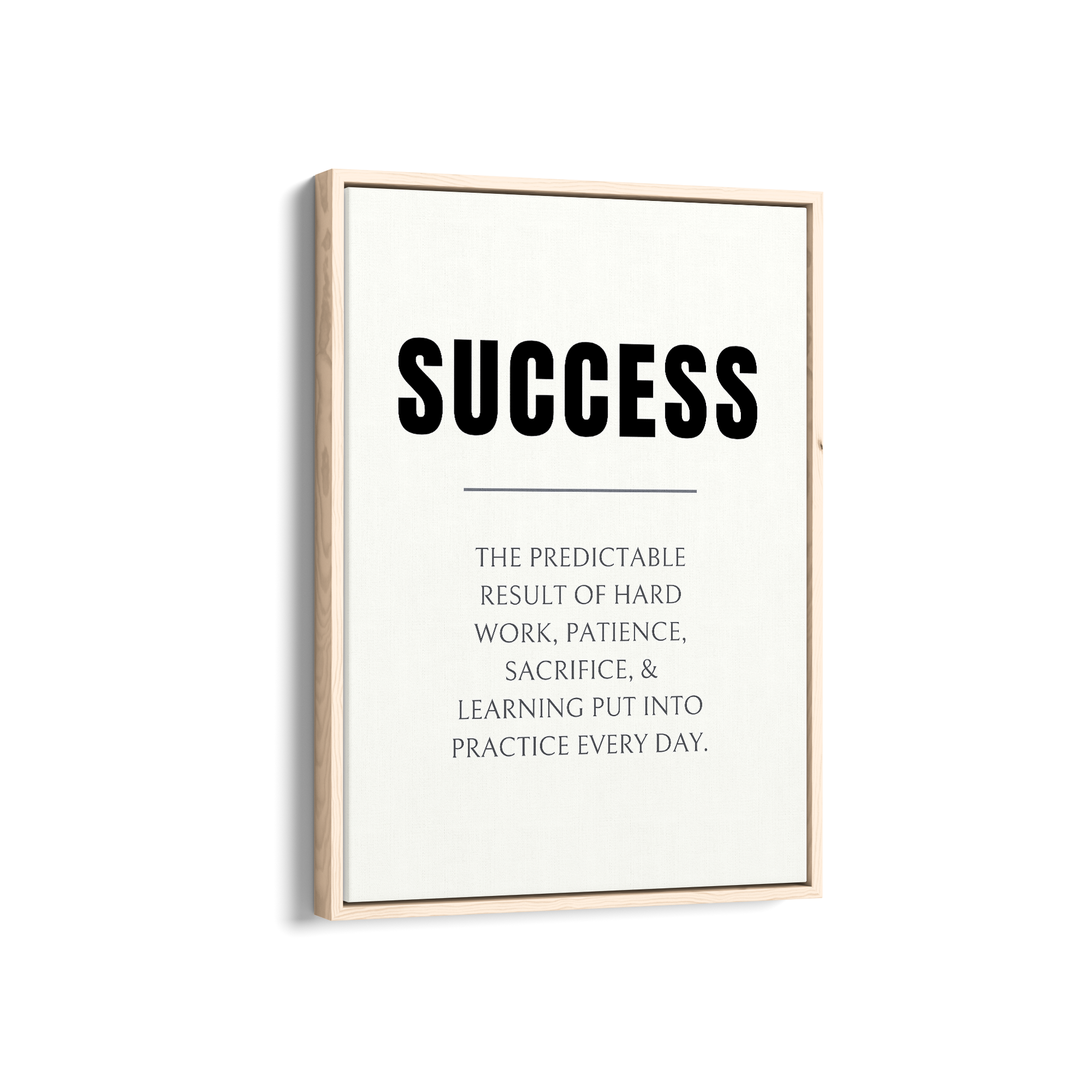 Success Quote Wall Art