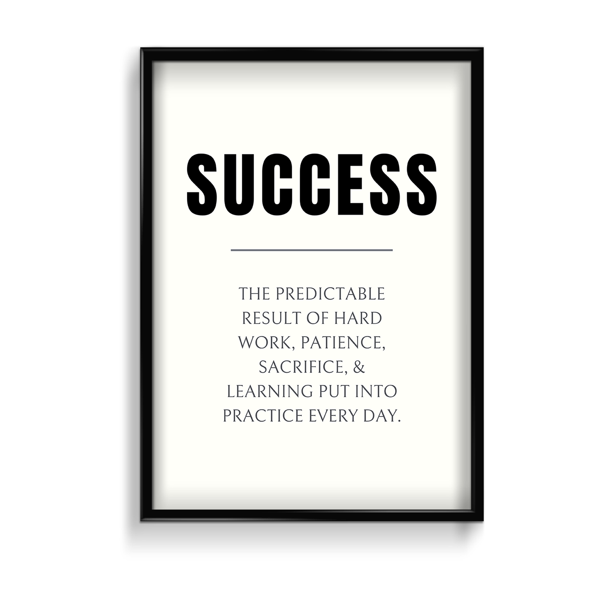 Success Quote Wall Art