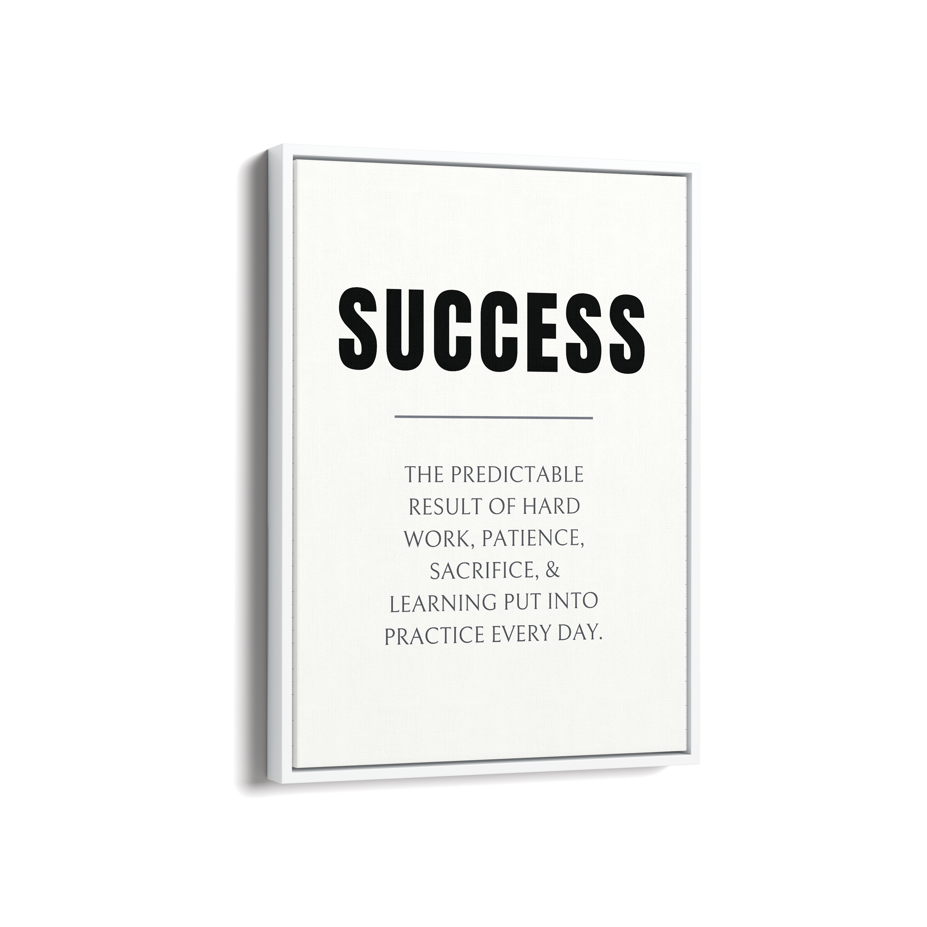 Success Quote Wall Art