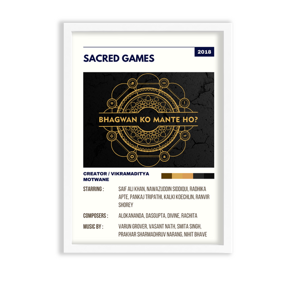 Sacred Games Retro Wall Art