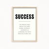 Success Quote Wall Art