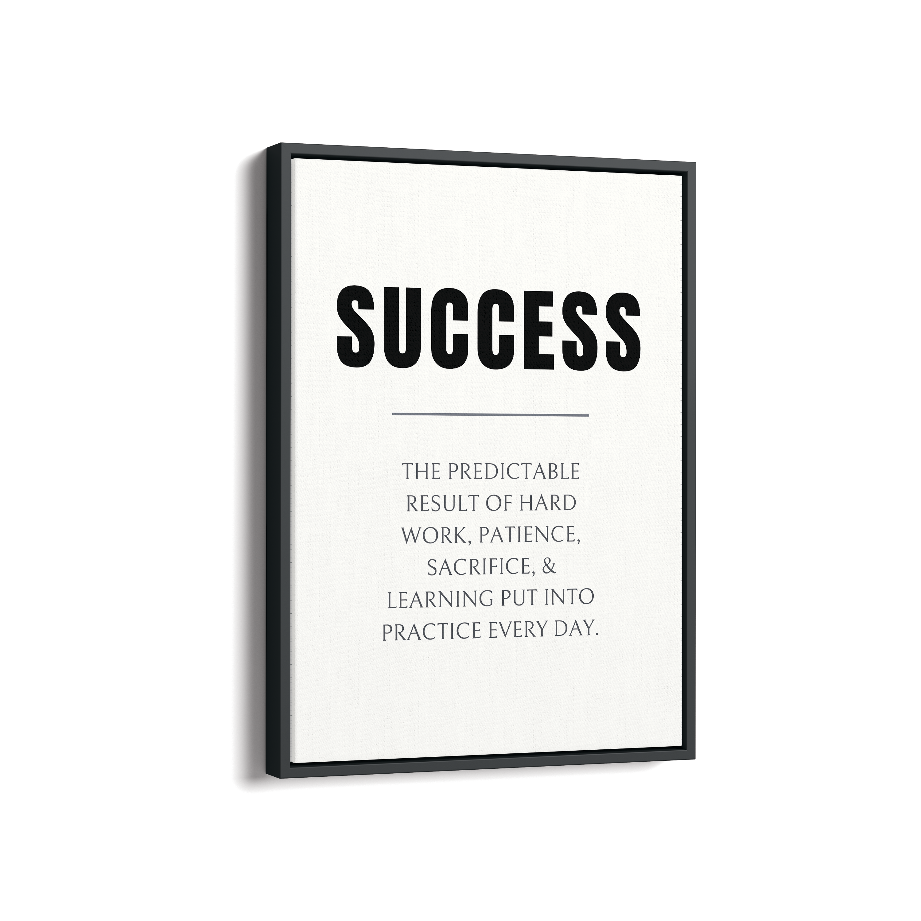 Success Quote Wall Art