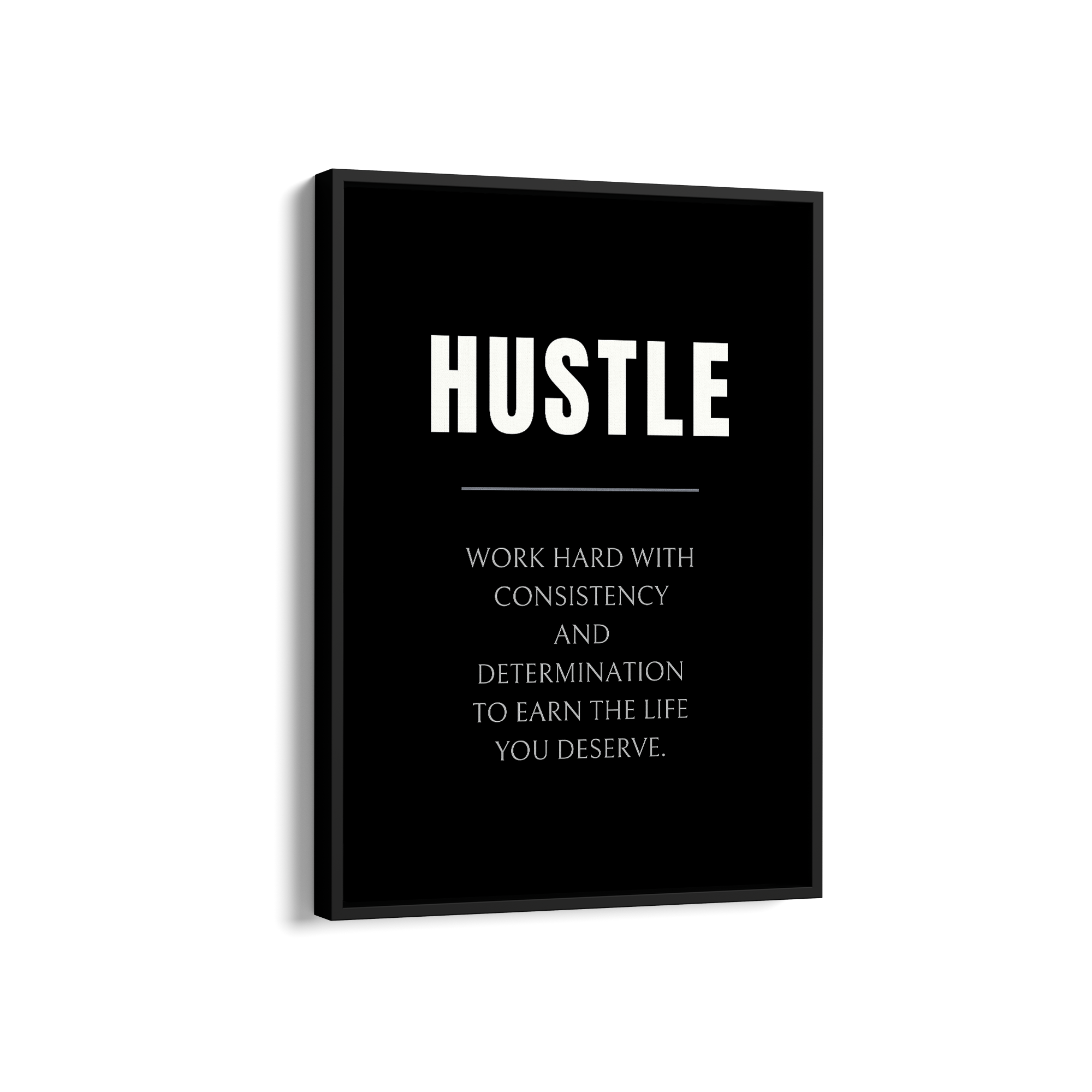 Hustle Quote Wall Art
