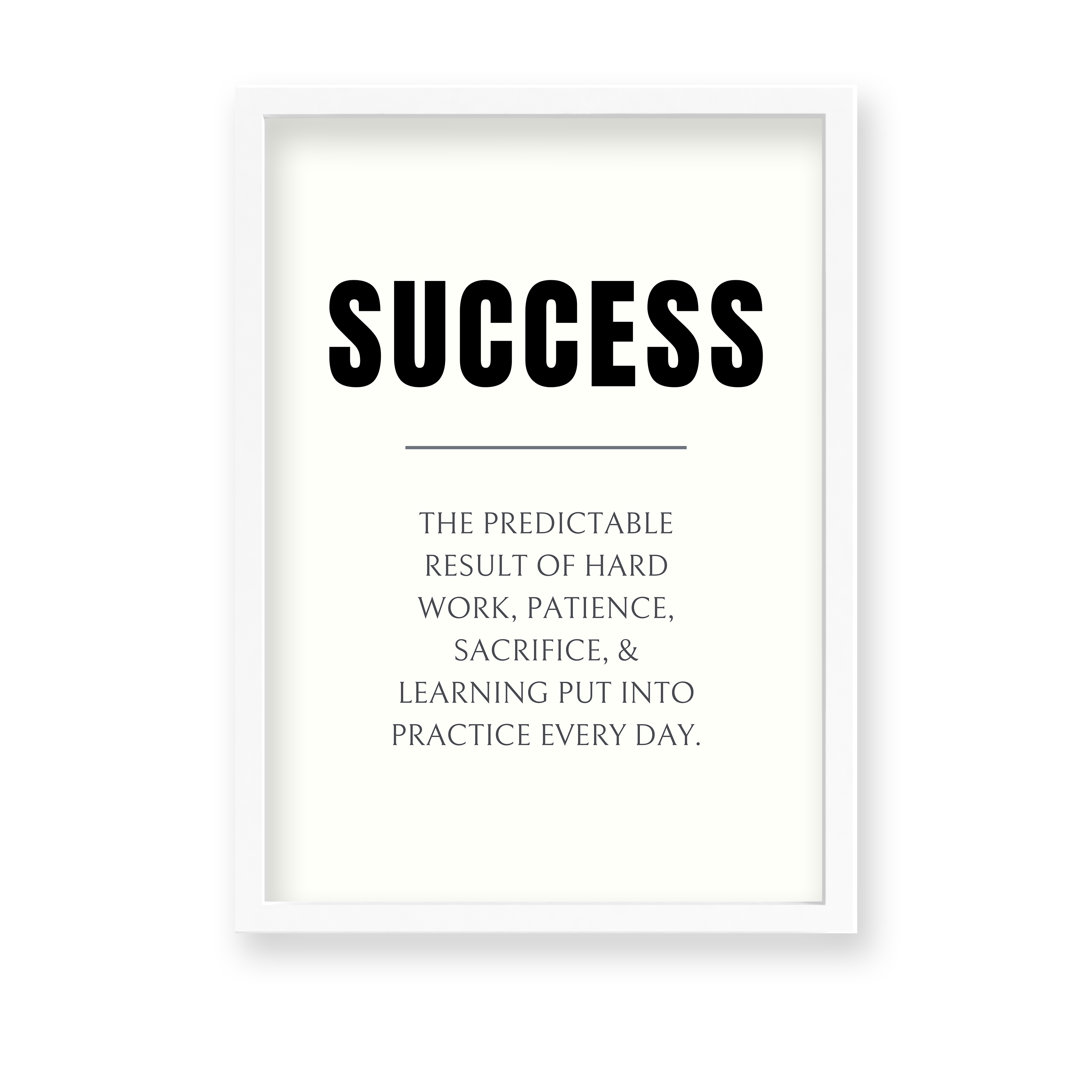 Success Quote Wall Art