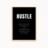Hustle Quote Wall Art