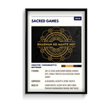 Sacred Games Retro Wall Art
