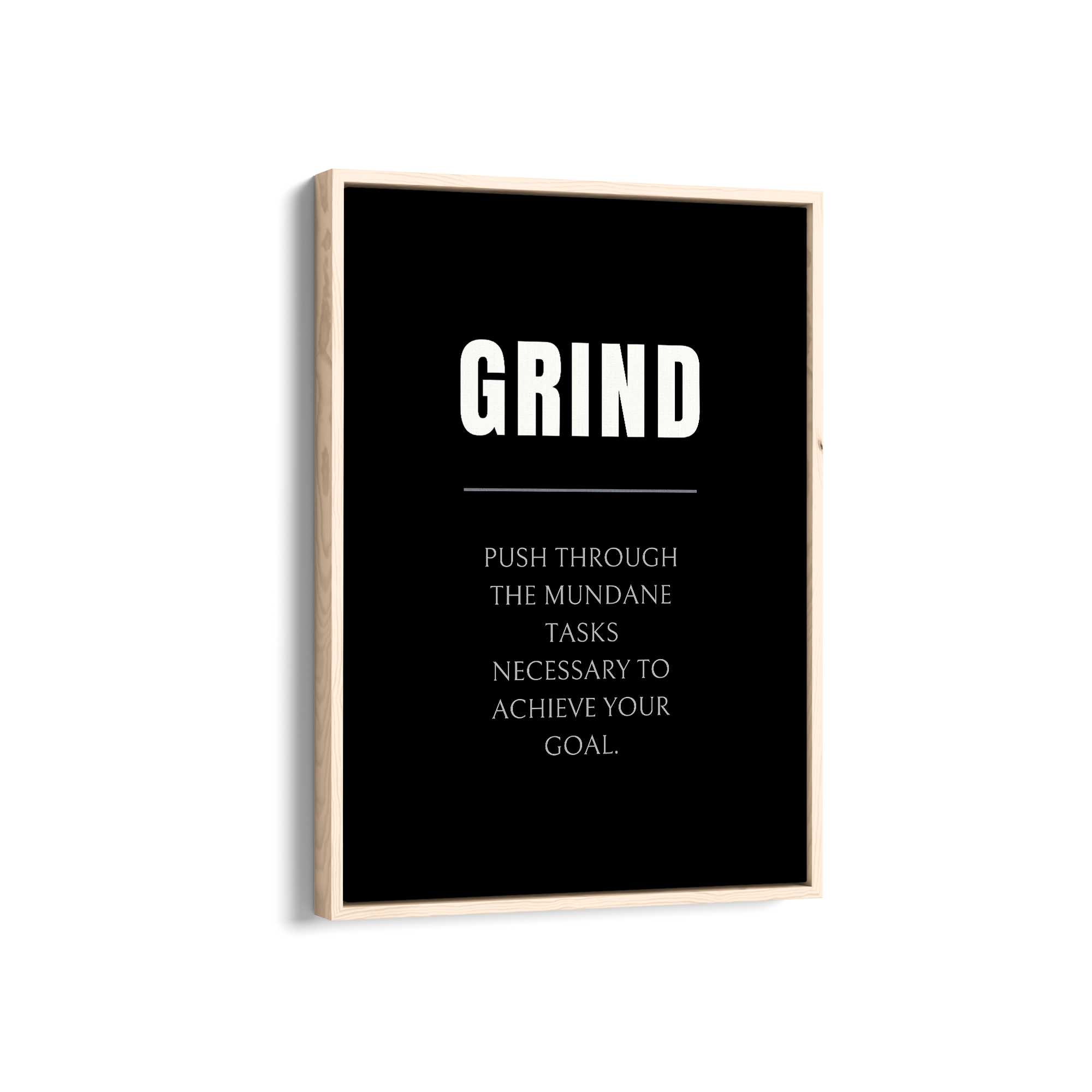 Grind Quote Wall Art