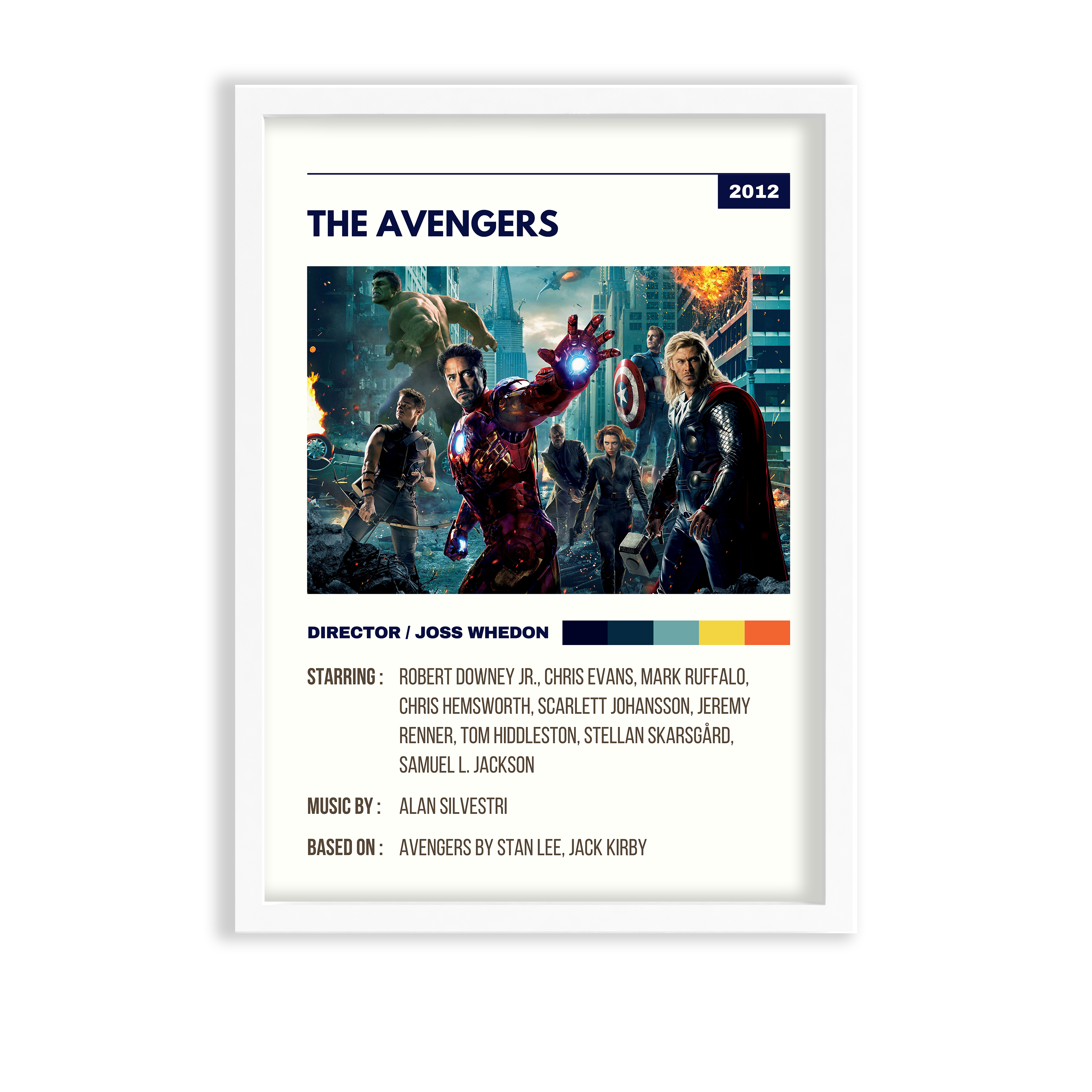 The Avengers Retro Wall Art