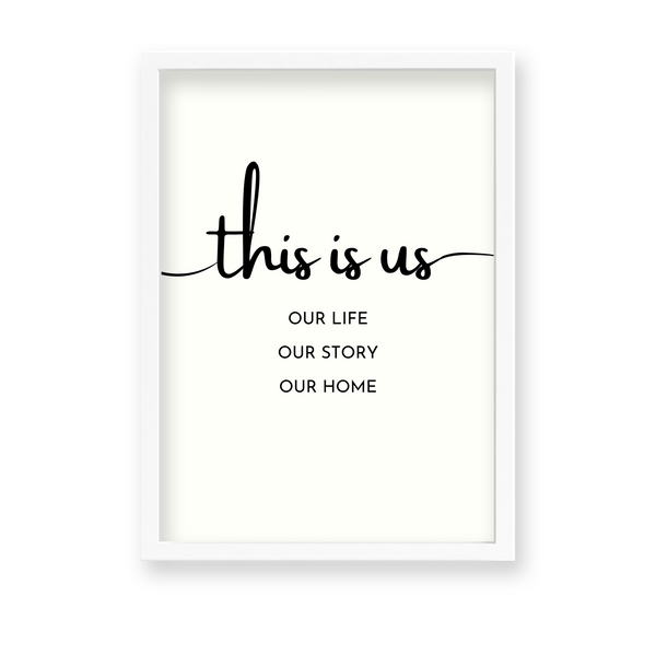 This is us Quote Wall Art
