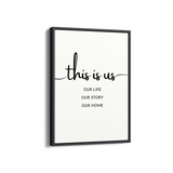 This is us Quote Wall Art