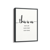 This is us Quote Wall Art