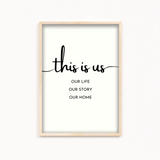 This is us Quote Wall Art
