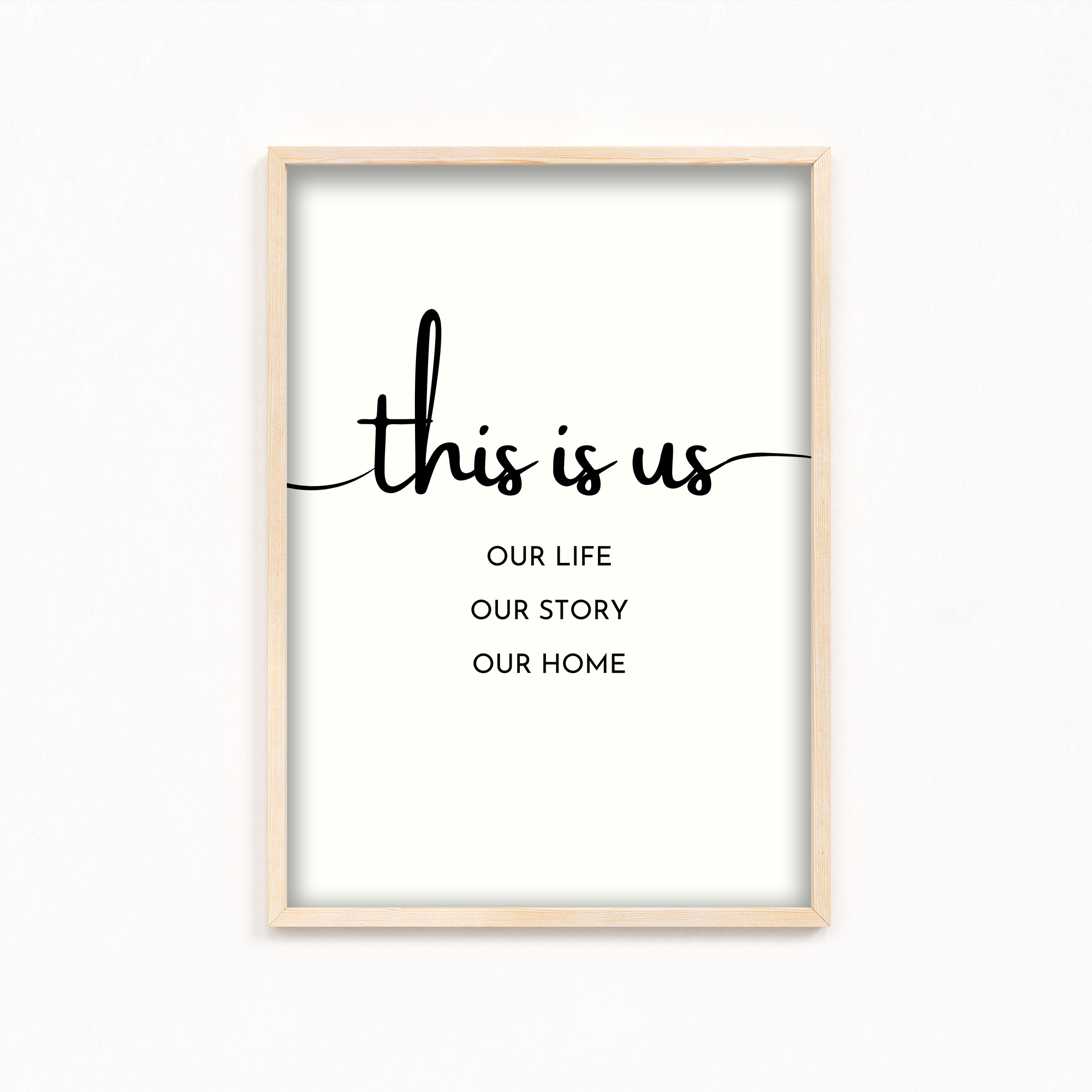 This is us Quote Wall Art