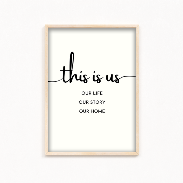 This is us Quote Wall Art